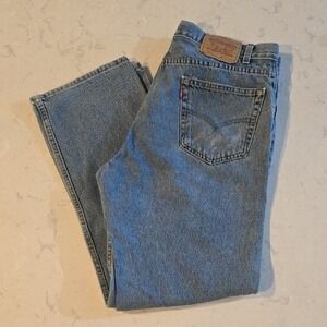 Vintage Y2K Levis 505 Regular Fit Straight Leg Jeans 36x30 Blue Denim